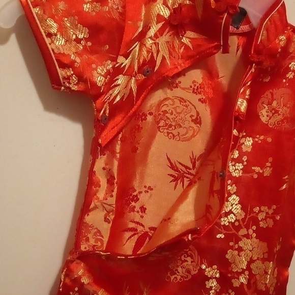 Adorable Little Girl's Red Floral Kamona Dress - Size 1 - Picture 4 of 6